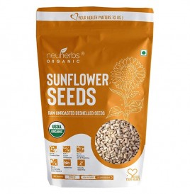 Neuherbs organic Sunflower Seeds Raw Unroasted Deshelled Seeds  Pack  200 grams
